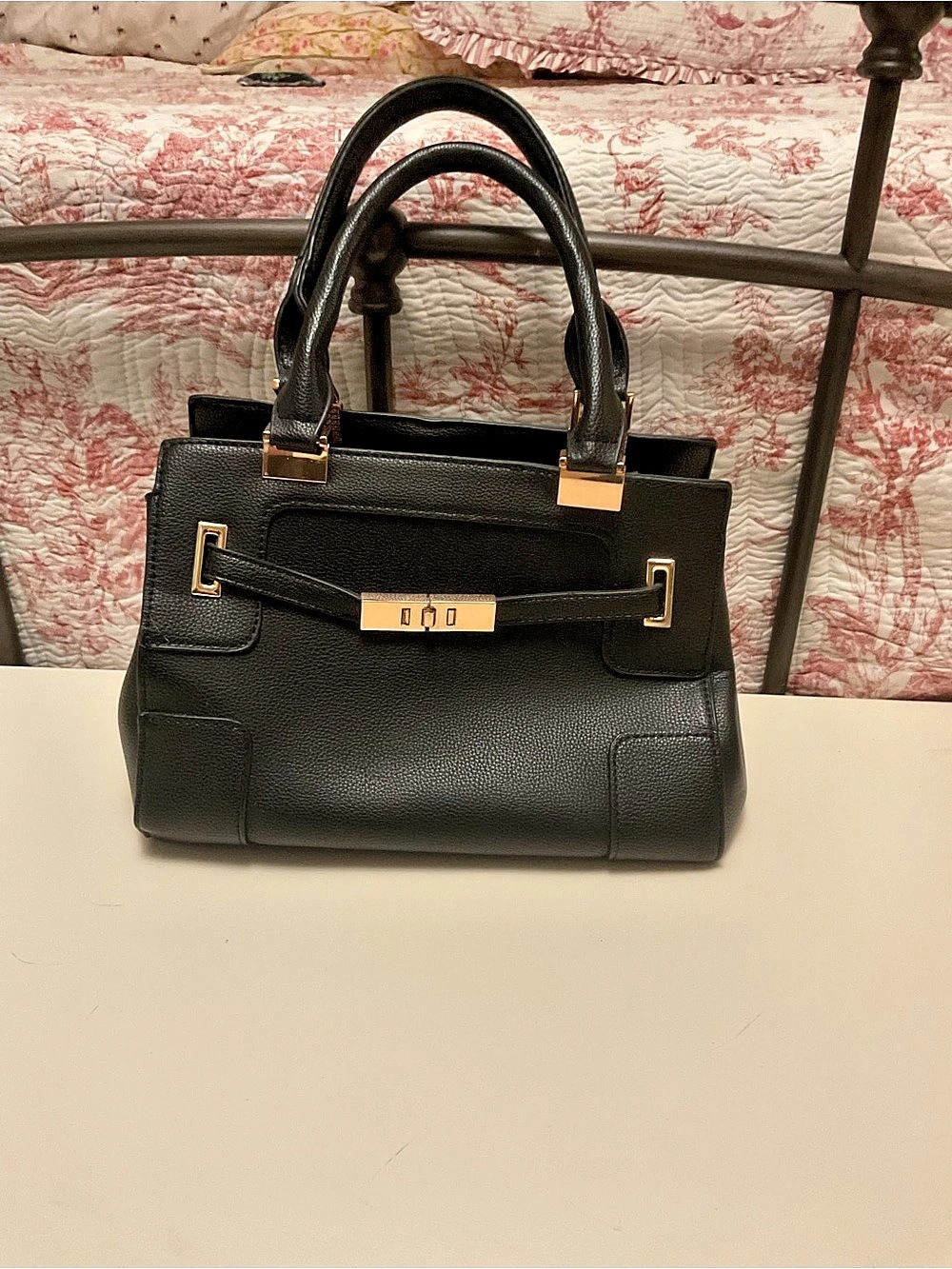 Structured Satchel in Black Like New Madison west medium